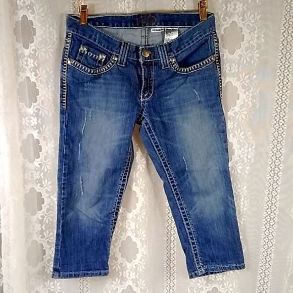 Cruel Girl/Melissa Women's Capris Jeans Size 5 - Picture 5 of 12
